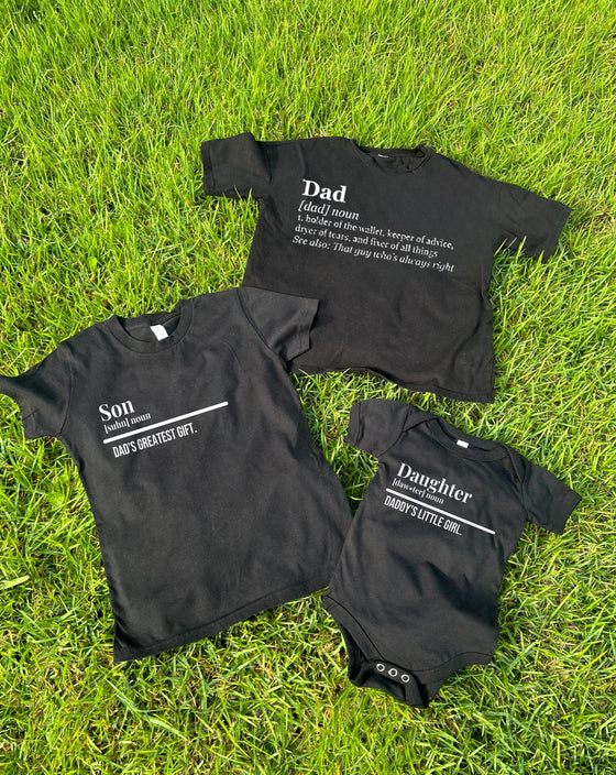 “Dad Tee” (Black )