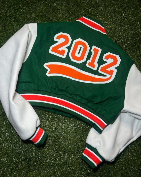 “School Varsity Jacket” (6 colors ) Adult (Cropped)