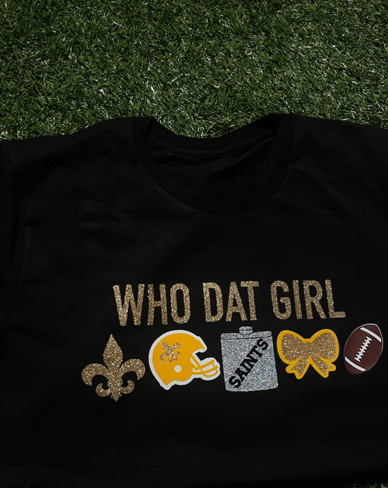 “WHO DAT GIRL TEE” Cropped