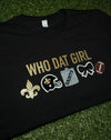 “WHO DAT GIRL TEE” Cropped