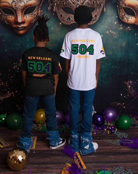 “Mardi Gras Jersey Tee” (2 Colors) Boys